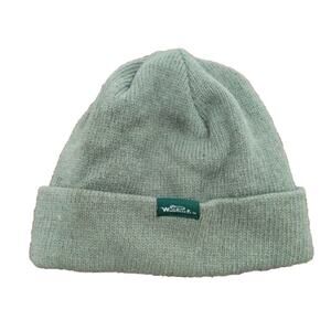 Woolrich‎ Wool Beanie Men's One Size Green Winter Fleece Lined Hat Cap